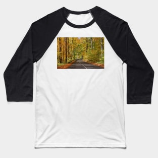 Autumn road Baseball T-Shirt